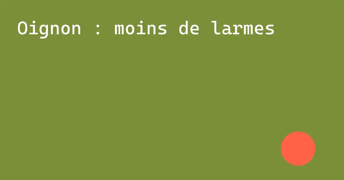 Visuel SVG oignon