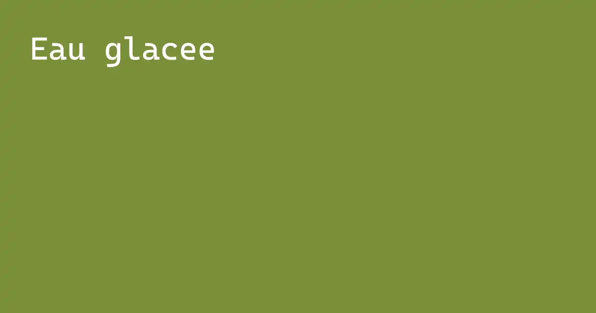 Visuel SVG eau glacée